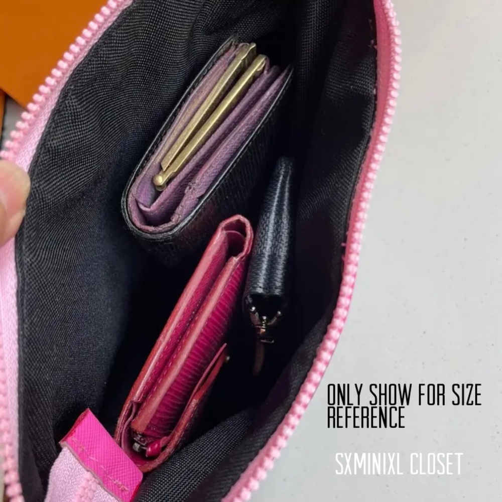 🌈🌸Customize Pallas Pochette🌸Authentic repurposed from monogram/pink leather - Picture 5 of 7